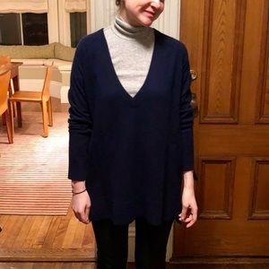 Margaret O’Leary navy cashmere sweater